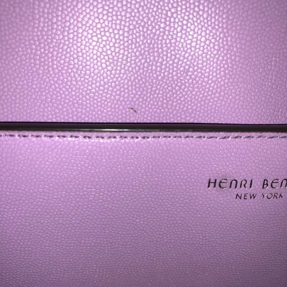 SOLD Henri Bendel Purple Uptown Satchel - Picture 5 of 8